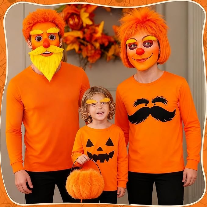 Go Ho Orange Face Paint,Waterproof Oil Based Eye Black Stick,Orange Face Body Paint for Starfire Festivals Halloween Cosplay SFX Pumpkin Makeup