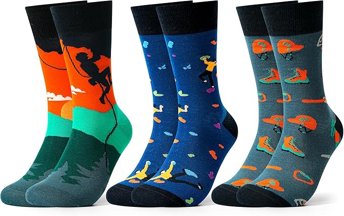 Belloxis Fun Novelty Socks for Men & Boys - Cotton Comfort Stocking Birthday Gift for Him, Dad, Son, Brother