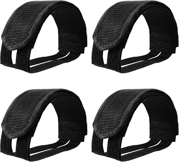 Outus 2 Pairs Kids Bicycle Feet Strap Pedal Straps for Fixed Gear Bike