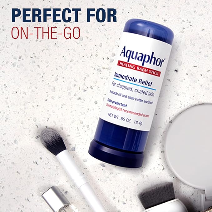 Aquaphor Healing Balm Stick, Skin Protectant with Avocado Oil and Shea Butter, Holiday Gifts for Self Care, 0.65 Oz Stick
