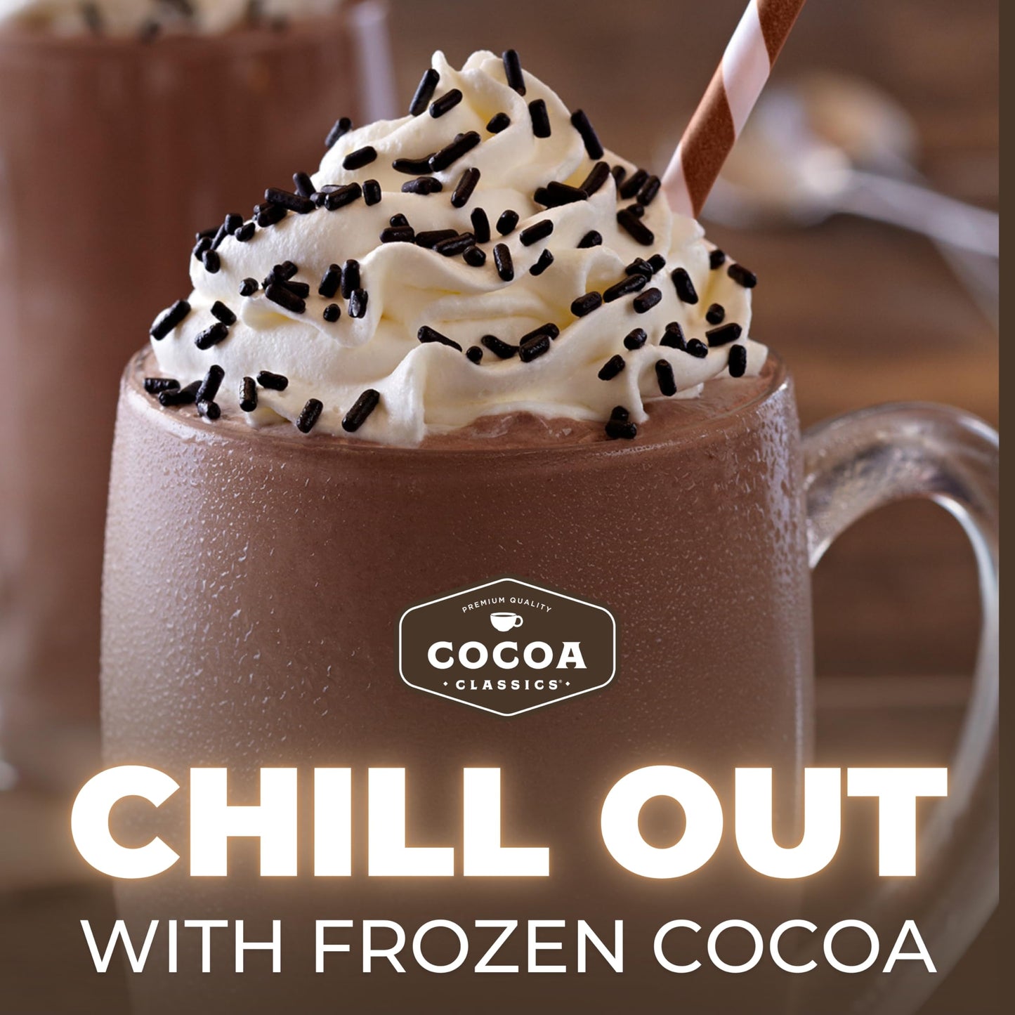 Cocoa Classics Arctic White Cocoa Mix, Hot Chocolate, Made with Nonfat Milk, Just Add Hot Water, Make Hot or Iced Cocoa, Gluten Free, 14.8 oz Pouch (Pack of 1)