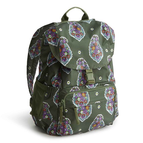Vera Bradley Women's Ripstop Berkhill Backpack, Kew Gardens Green, One Size