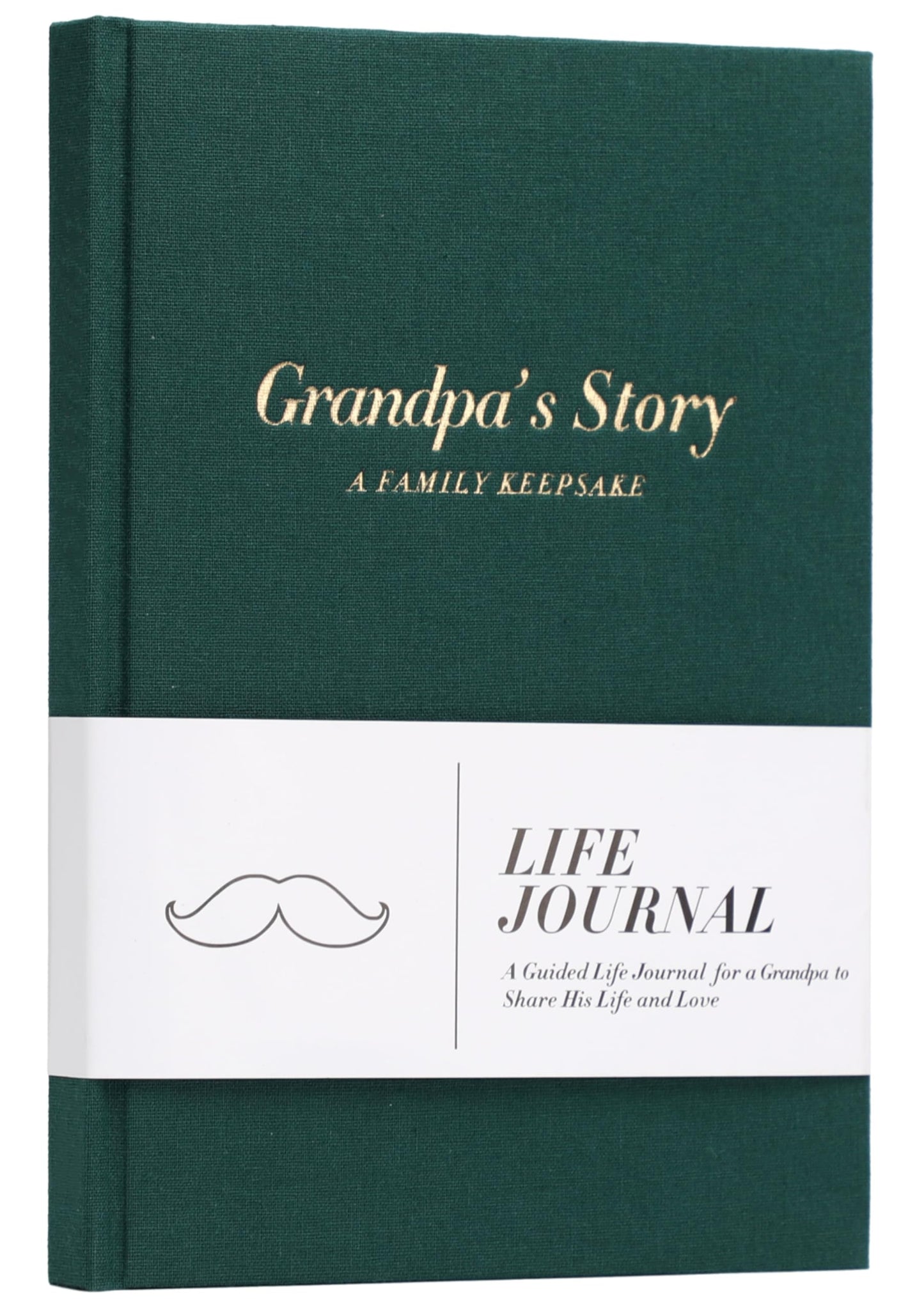 Grandpa Book, Grandpa's Life Story Journal, Meaningful Keepsake Gifts for Grandfather for Father's Day, Birthday, Grandparents Day and Christmas, Book To Fill Out Includes Hundreds of Prompt Questions