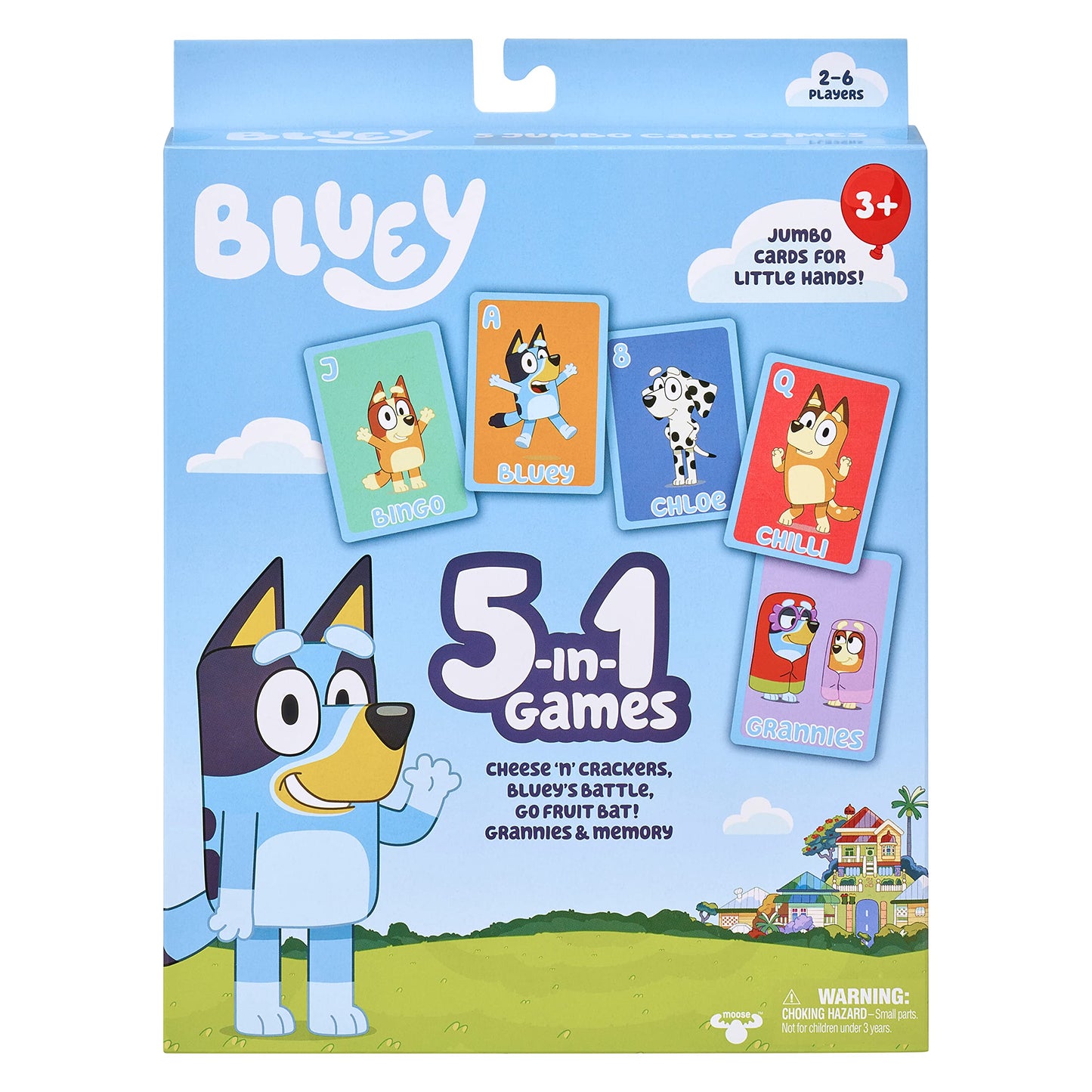 Bluey 5 in 1 Card Game Set, Multicolor (13032)