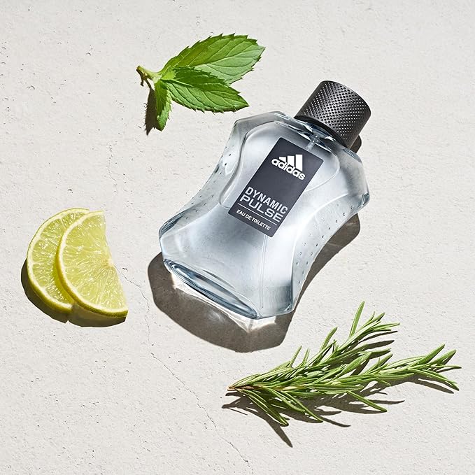 adidas Dynamic Pulse Body Fragrance 2.5 fl oz (Pack of 1), Notes of Mint, Apple, and Wood, Men's fragrance, Long lasting, Sporty fragrance, Travel size