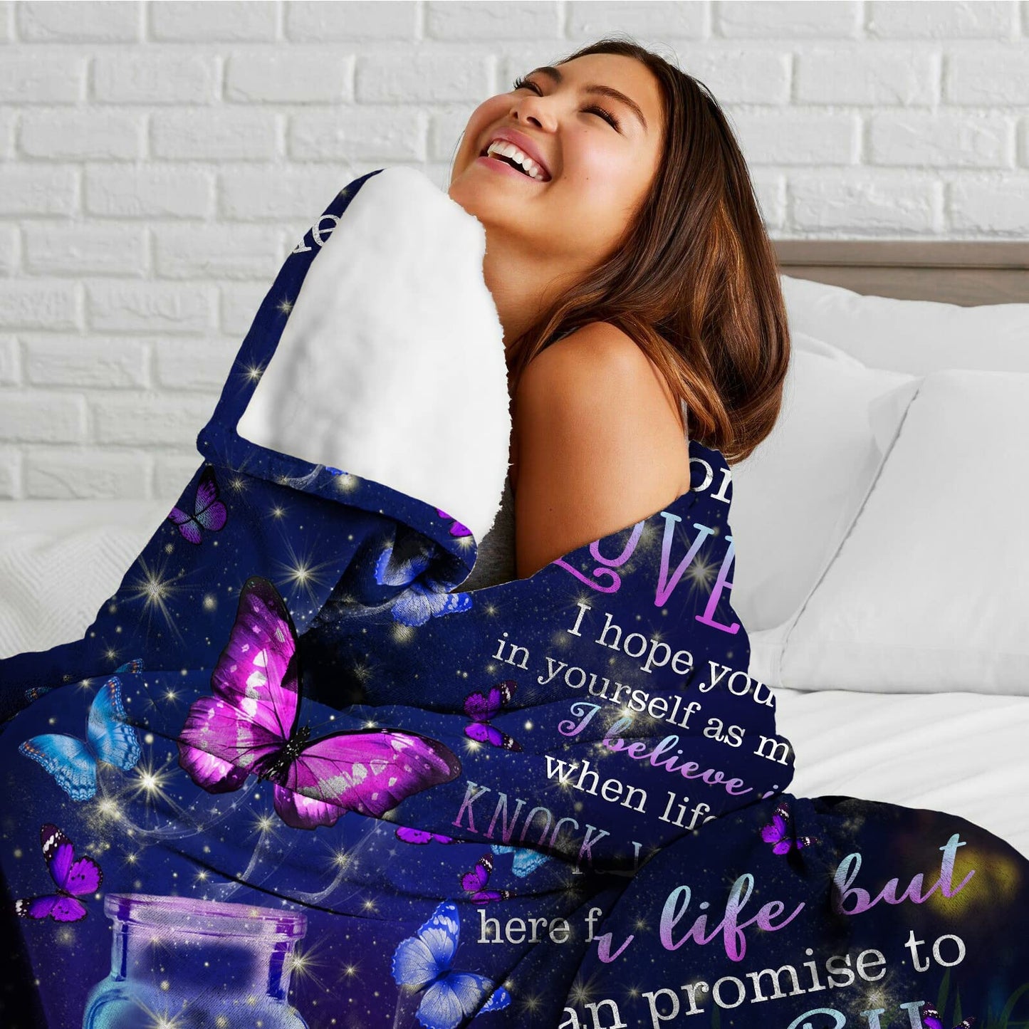Coolim Granddaughter Gifts from Grandma, Granddaughter Gifts, Granddaughter Blanket, to My Granddaughter Blanket for Birthday Graduation (60" x 50")