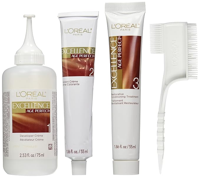 L'Oreal Paris ExcellenceAge Perfect Layered Tone Flattering Color, 5CB Medium Chestnut Brown