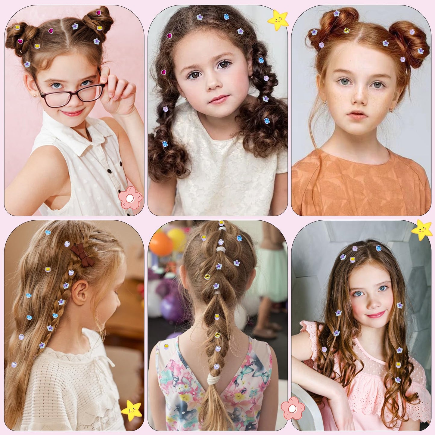 Kids Hair Gem Stamper Kit, Bling Hair Jewels for Girls Toys, Quick Gems Hair Jeweler, Hair Styling Tool with Reusable Shining Diamonds, Birthday Gifts Toys for Girls Ages 3 4 5 6 8-12