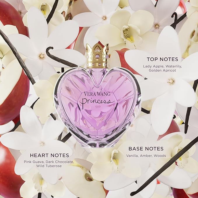 Vera Wang Princess Eau de Toilette 1 fl oz (Pack of 1), Notes of Apple, Quava, and Vanilla, Women's Fragrance, Long Lasting, Everyday Fragrance
