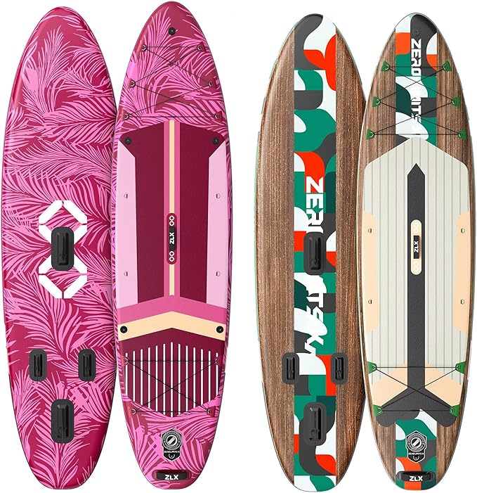 2 PCS Paddle Board - 10.5 FT Inflatable Stand Up Paddle Board with Accessories & 11.5 FT Inflatable Stand Up Paddle Board ...