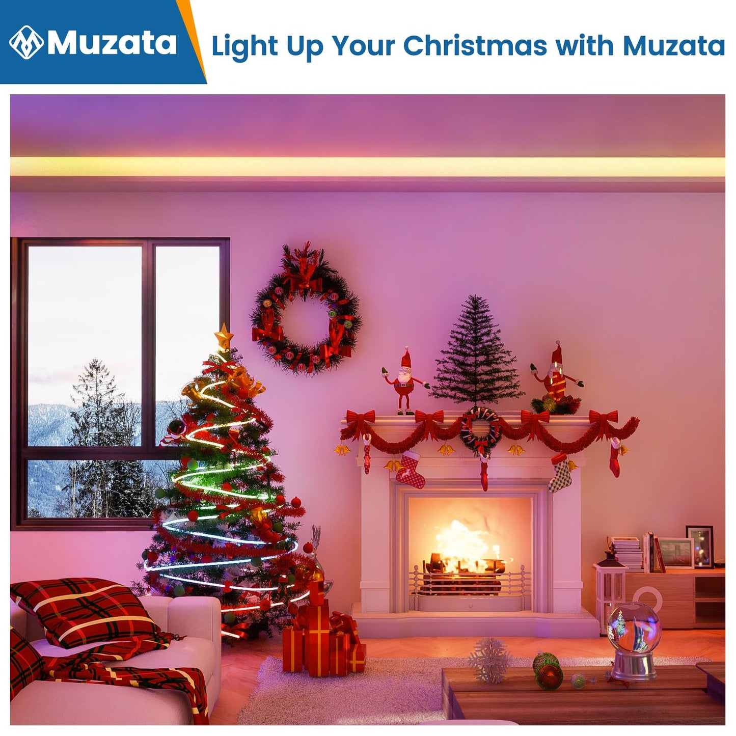 Muzata 20Pack 6.6FT/2M LED Channel Aluminum U Shape Silver LED Strip Diffuser Channel with Milky White Cover Easy Installation U1SW WW 2M