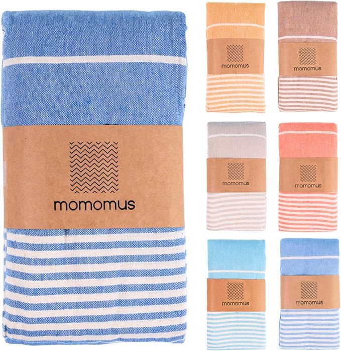 MOMOMUS Extra Large Turkish Beach Towel Style – Made of 100% Cotton for Sand-Free Comfort | Oversized Beach Towel – Sandpr...