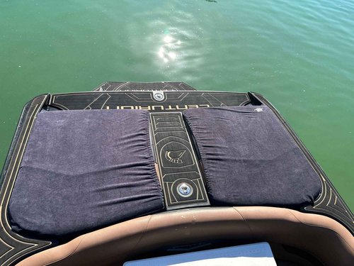 Let's Tie Up Boat Seat Cover | Size (Large) | 2 Count | Sunpad Fitted Seat Cover | Sand | Boat Seat Protection | Heat Dissipating