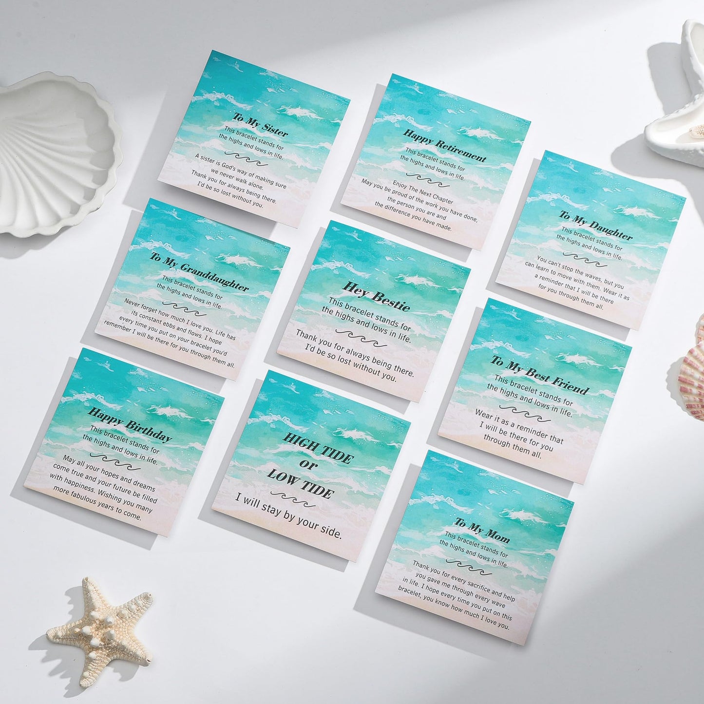 IEFLIFE Birthday Gifts for Women - Birthday Gifts for Best Friend Women Her, Happy Birthday Gift for Mom Daughter Sister Friend, Wave Bracelet Jewelry Gift for Her
