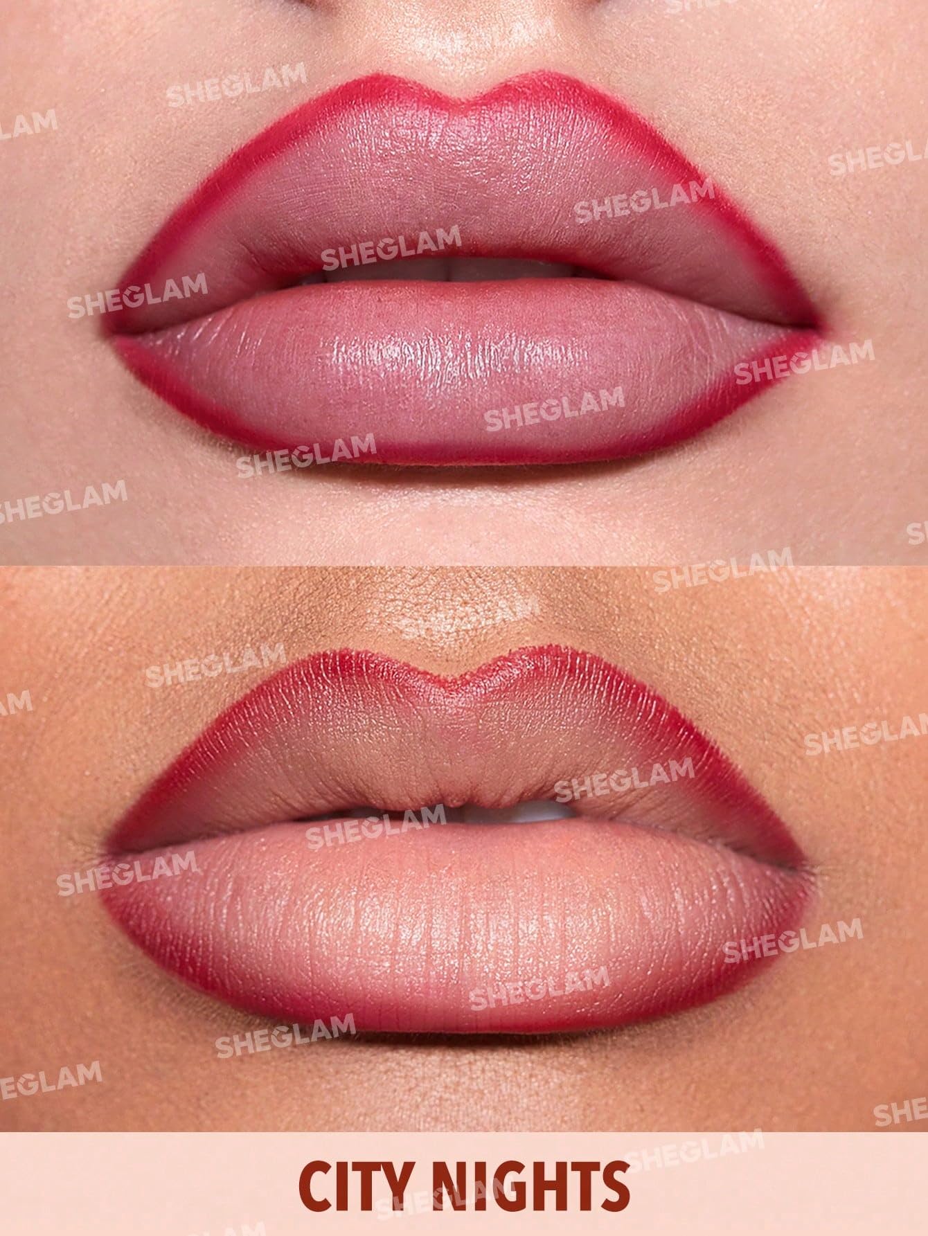 SHEGLAM Lip Facts Lip Liner Highly-Pigmented Pencil For Shaping & Sculpting Lips Long-Lasting Creamy Make Up-City Nights