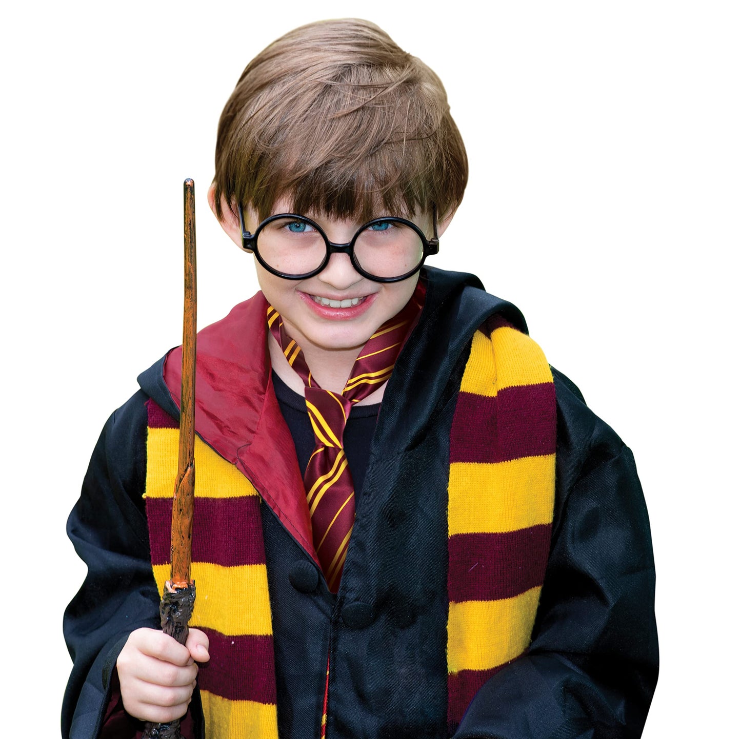 Kangaroo Round Wizard Glasses – Round Harry Potter Glasses for Kids – Black-Rimmed Round Glasses – Nerd Glasses for kids Halloween Party - Wizard Costume Plastic Glasses for Adults, Men and Women