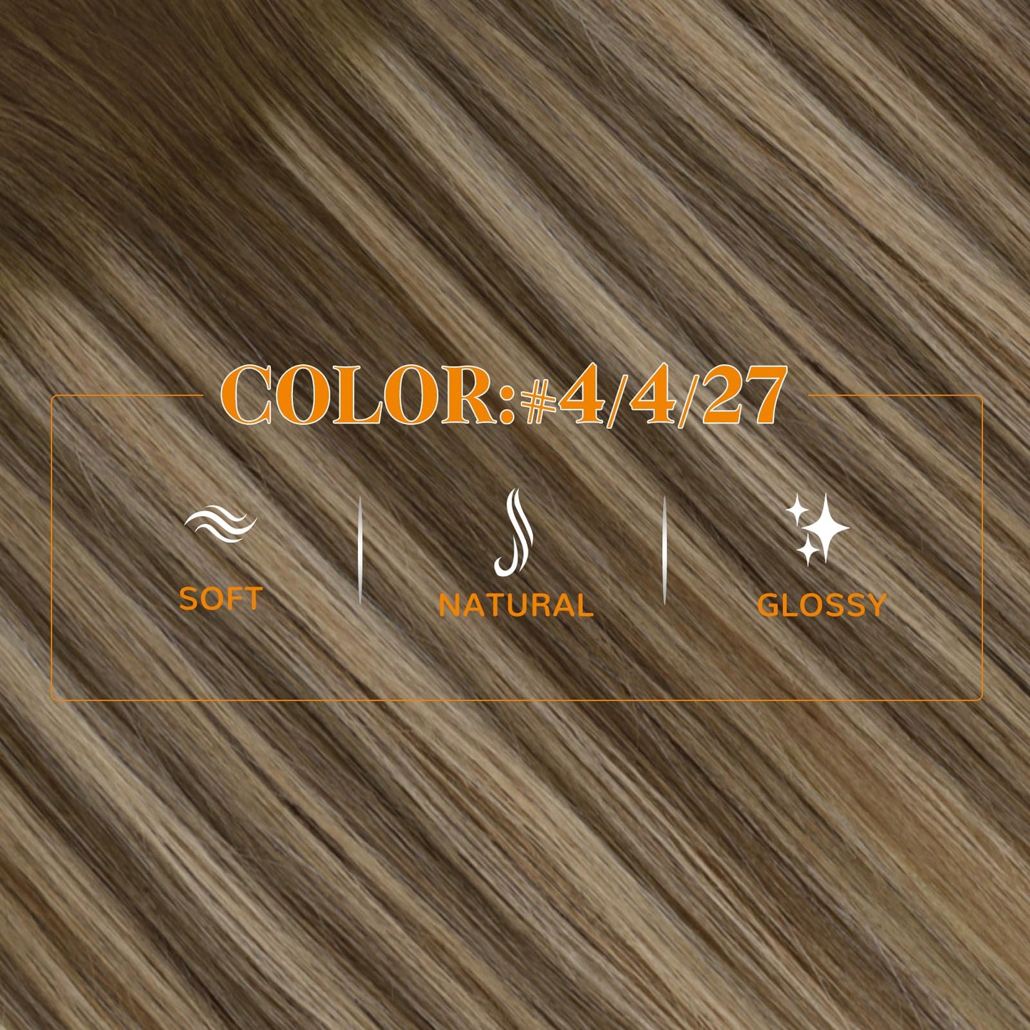 Easyouth Ponytail Extension Human Hair Brown Balayage Ponytail Hair Extensions Medium Brown Balayage Caramel Blonde Real Hair Po