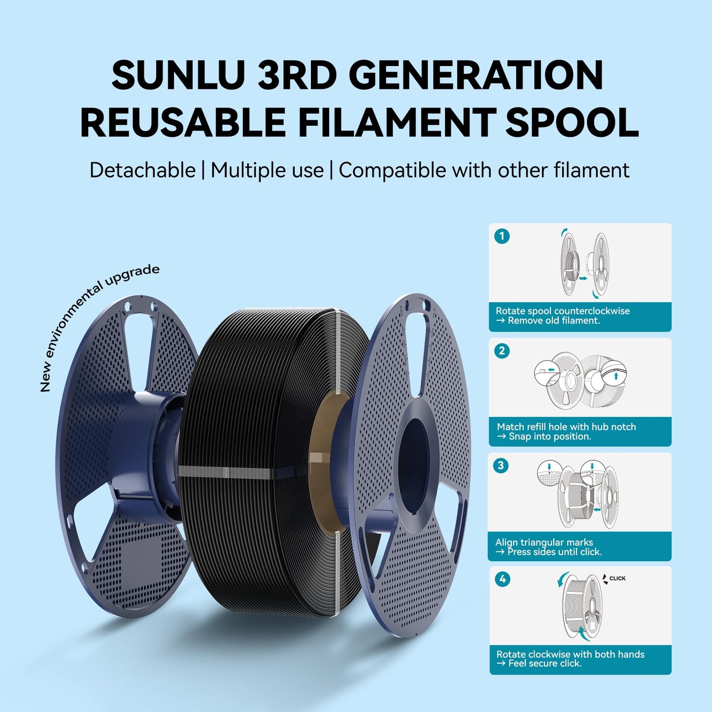 SUNLU 10kg PLA 3D Printer Filament Bundle,Neatly Wound PLA Filament 1.75mm ±0.02mm, 1kg per Spool,10 Pack,Black+White+Grey+Red+Klein Blue+Green+Vivid Yellow+Sunny Orange+Lavender Purple+Transparent