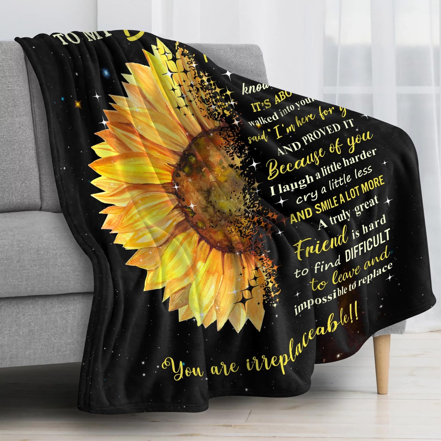 Guqklout Gifts for Best Friend Woman Female, Best Friend Birthday Gifts for Women, Besties Gift for Women, BFF Gift, Bestie Present Throw Blanket 60x50 Inch
