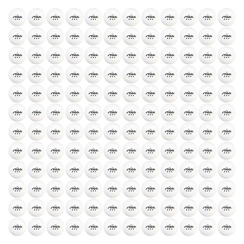 STIGA Tournament-Quality 3-Star Ping Pong Balls – 144 Bulk Pack (White) - Official Size and 40mm Weight – Ultimate Durability and High-Performance Table Tennis Balls