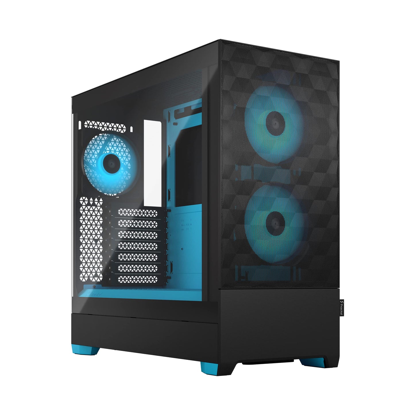 Fractal Design Pop Air Rgb Cyan Core Tempered Glass Clear Tint