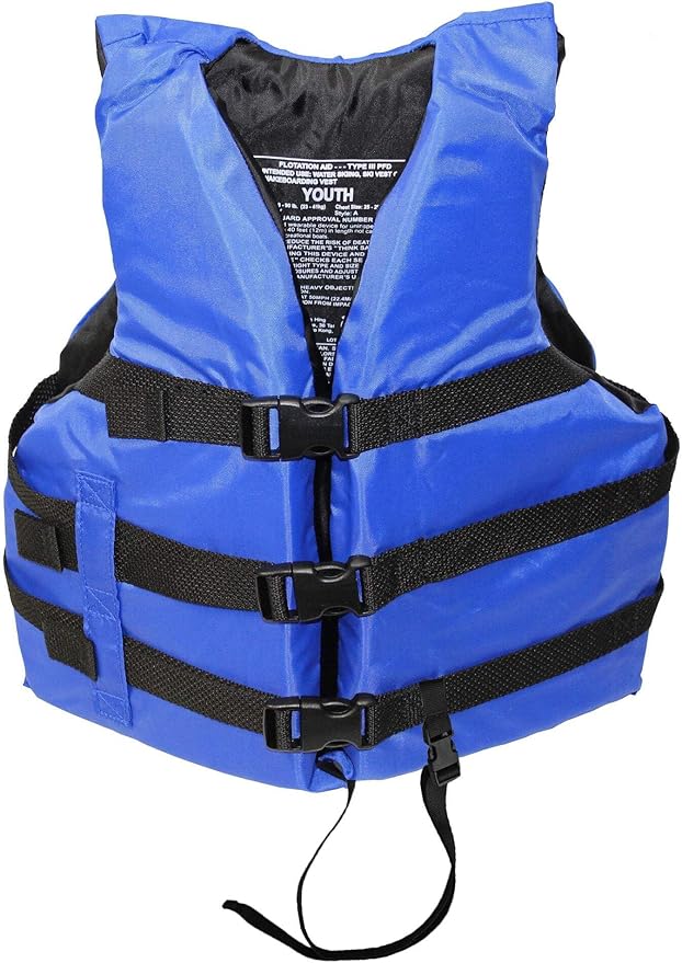 Life Jacket Paddle Vest with Leg Strap; Coast Guard Approved Type III PFD Flotation Device; Jet ski, Wakeboard, Hardshell ...