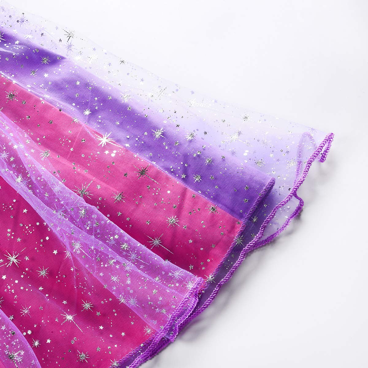 JerrisApparel Girl Princess Costume Dress for Birthday Party (4T, Purple with Accessories)