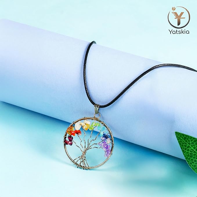 YATSKIA Clear Quartz Crystal Tree - Sculpture, Handmade 100% Natural Gemstones, Customizable, Home Decor, Feng Shui, Housewarming Gift