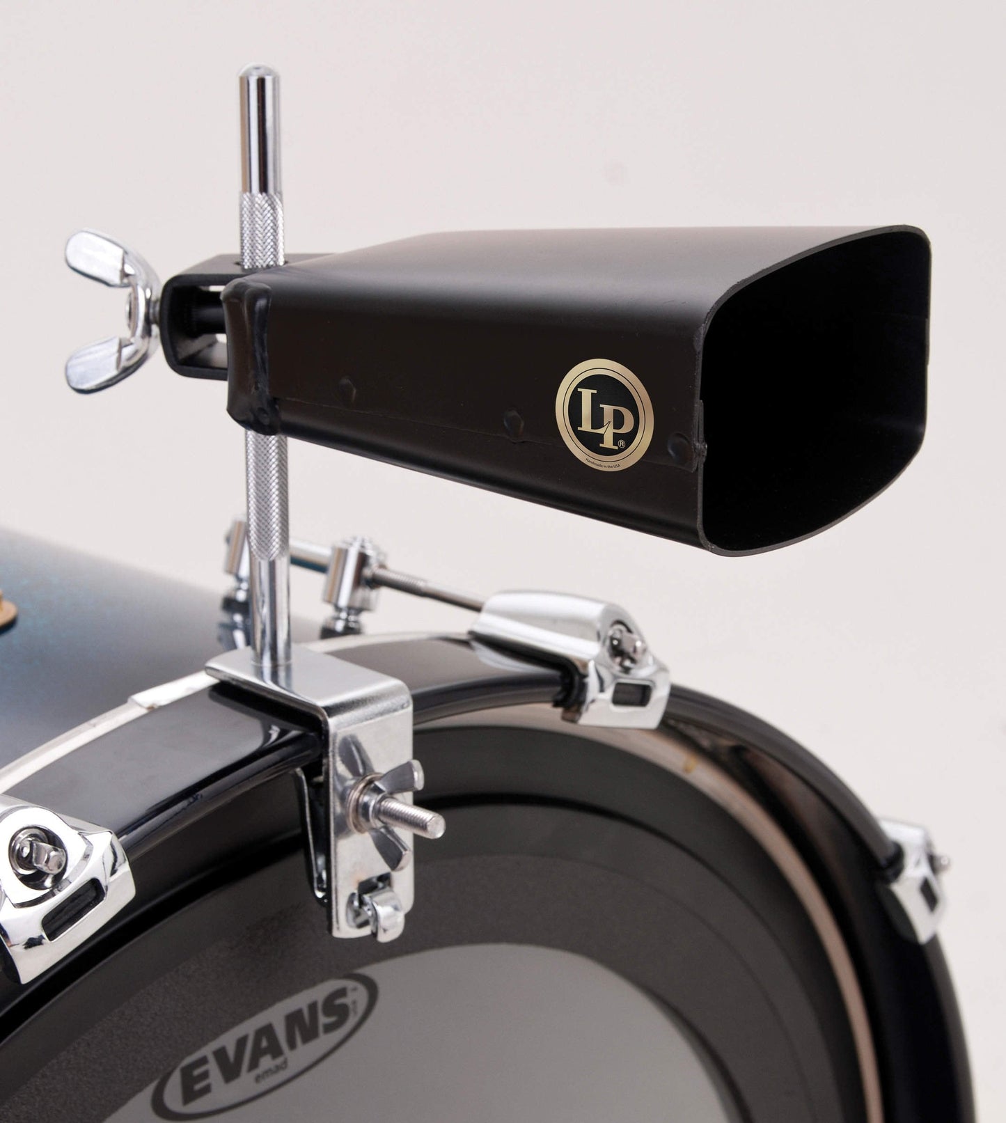 Latin Percussion City Cowbell With Mount (Lp20Ny-K),Silver,Black