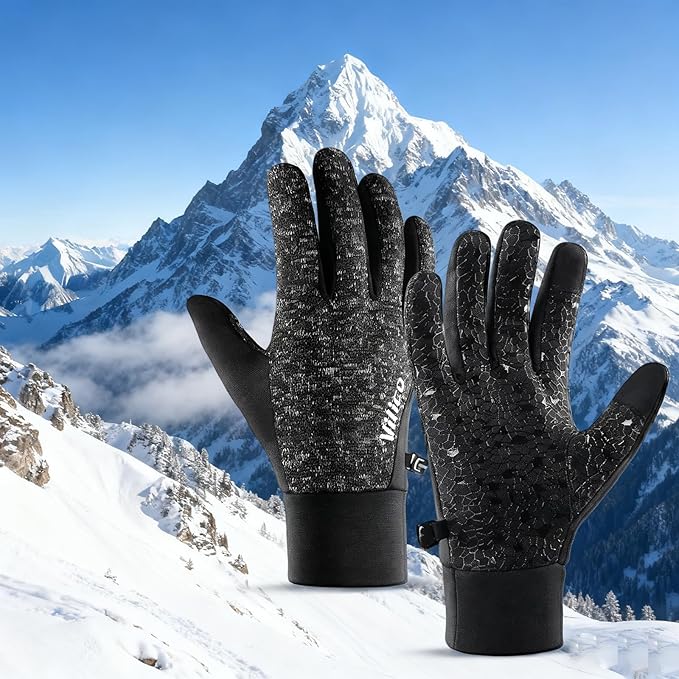 Warm Gloves for Men Women Outdoor Sports Driving Motorcycle Cycling Running Skiing Touchscreen Thermal Gloves 1 Pcs