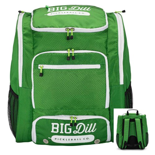 Big Dill Pickleball Backpack | Large Pickleball Bag with Shoe Compartment for 8+ Paddles & Accessories, Insulated Cooler Pocket