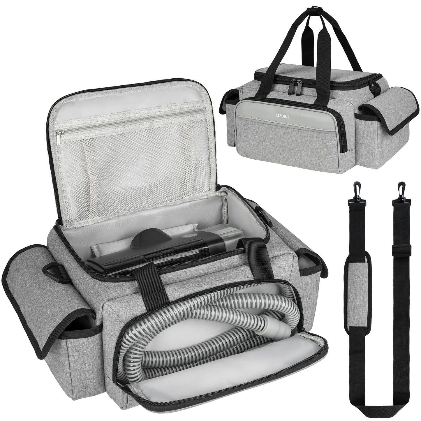 CPAP Travel Bag Compatible with ResMed AirSense 11,AirSense 10,AirSense 10 elite,AirStart 10,Philip Dreamstation,3B Medical Luna G3,XT Fit,Portable Carrying Case Fits for CPAP Machine and Accessories