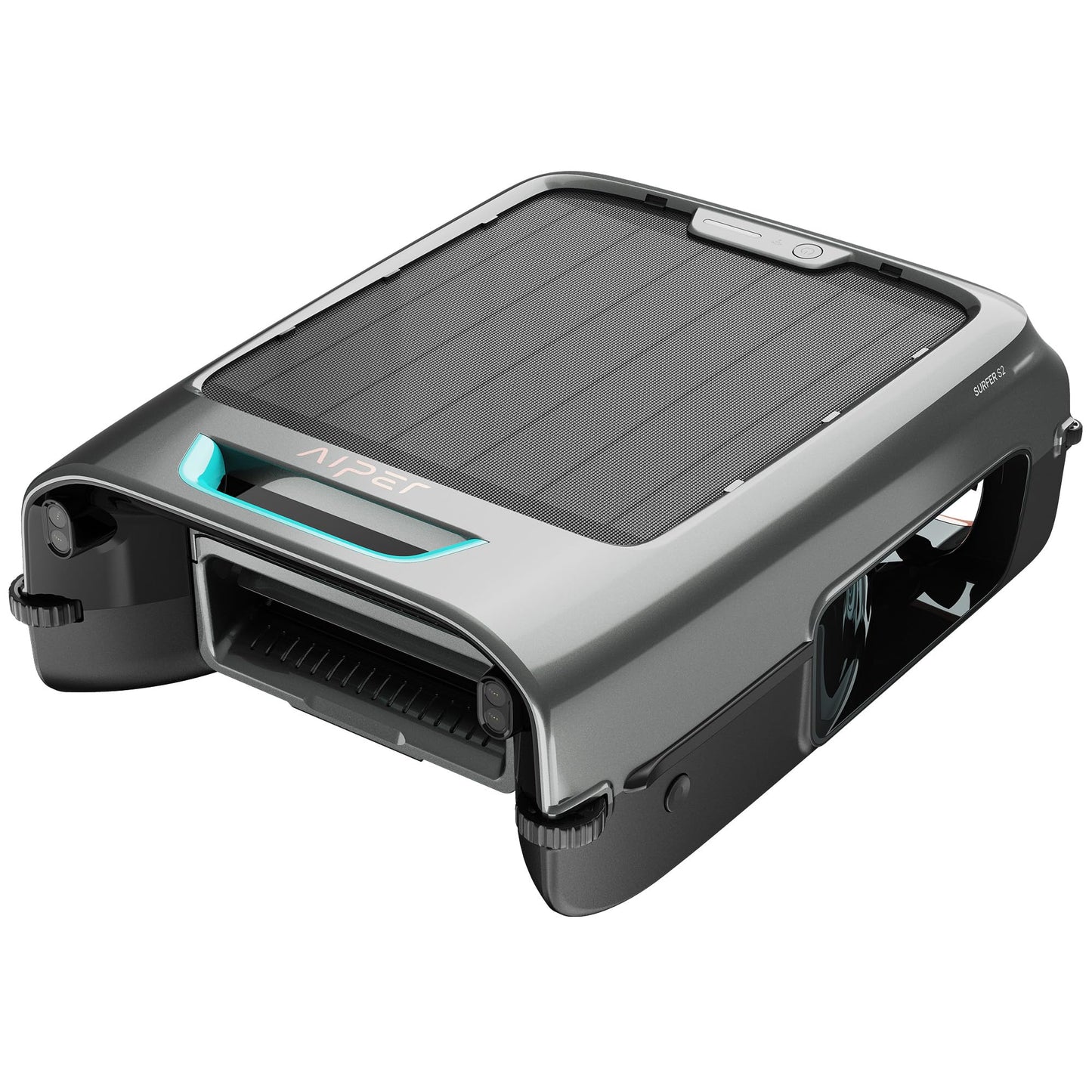 AIPER Surfer S2 Robotic Solar Pool Skimmer with APP Support, 24/7 Cleaning, Dual Charging Modes, Smart Obstacle Avoidance, Ideal for Most Swimming Pool Types