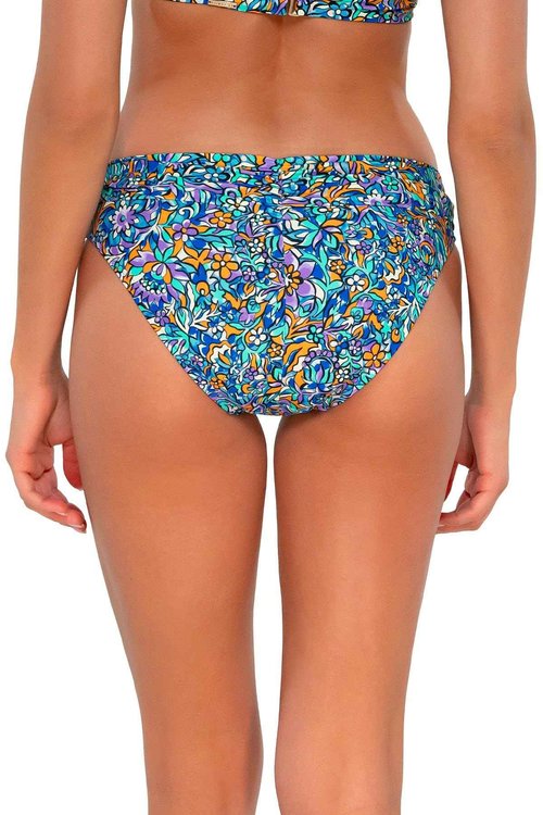 Sunsets Unforgettable Bottom Women's Bikini Swimsuit Separates, Pansy Fields, X-Small
