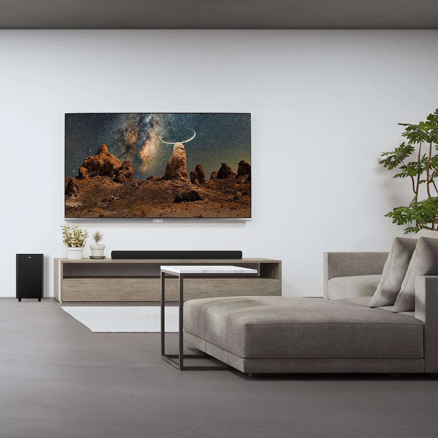 TCL Alto 8 Plus 3.1.2 Channel Dolby Atmos Sound Bar with Wireless Subwoofer, 39-inch, Black, Model TS8132