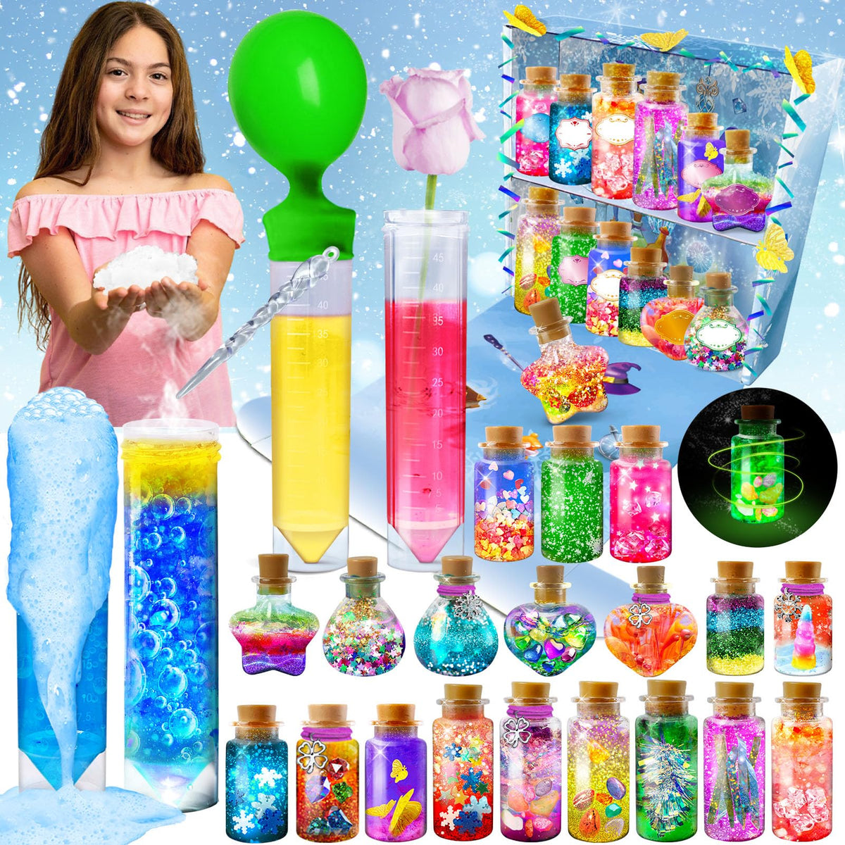 JOPSHEEN Potion Kit for Kids, 20 Bottles Potion Making DIY Craft Set, Christmas Birthday Toys Gifts for Boys Girls