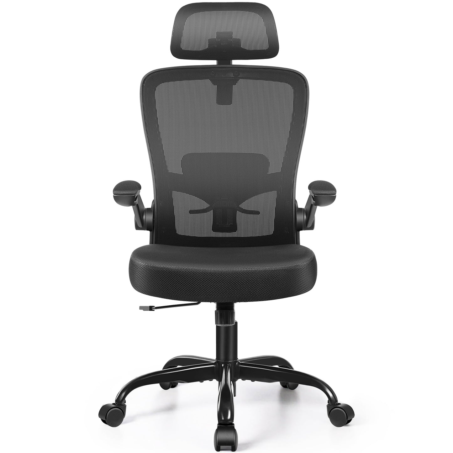 FelixKing Office Chair, Desk Chair with Adjustable Lumbar Support, Ergonomic Computer Chair with High Back and Armrest, Adjustable Height Gaming Chair Home Office Swivel Chair(Black)