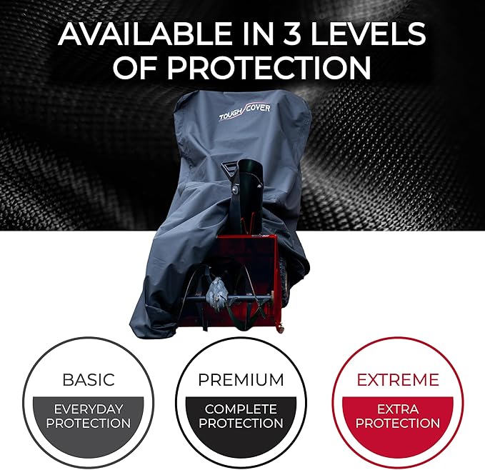 Tough Cover Snow Blower Cover - 600D Snowblower Covers Waterproof Outdoor, Heavy Duty Snow Thrower Cover Universal Fit for EGO, Honda, Ariens, Ryobi, Troy Bilt, Snow Joe, Toro, and PowerSmart