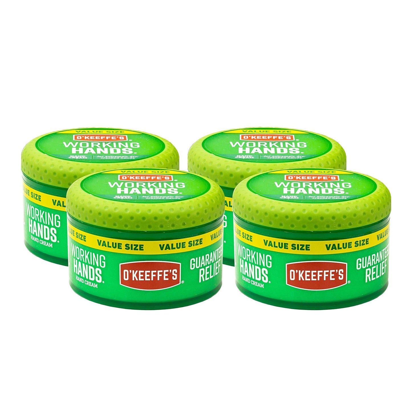 O'Keeffe's K0680001-4 Working Hands Hand Cream in Jar (4 Pack), 6.8 oz