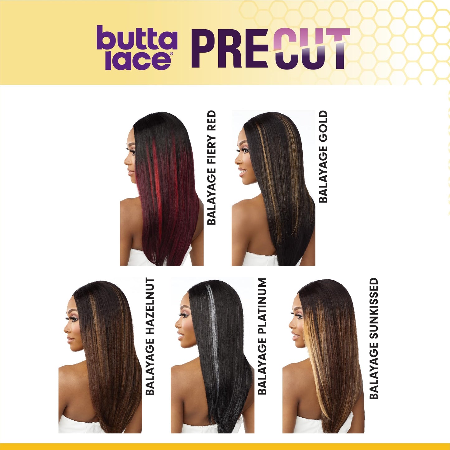 Sensationnel Butta Lace Precut Wigs - Unit 14 Glueless Extra Wide 5 Inch Deep Parting Synthetic Pre Tweezed Smaller Knot Hairlin