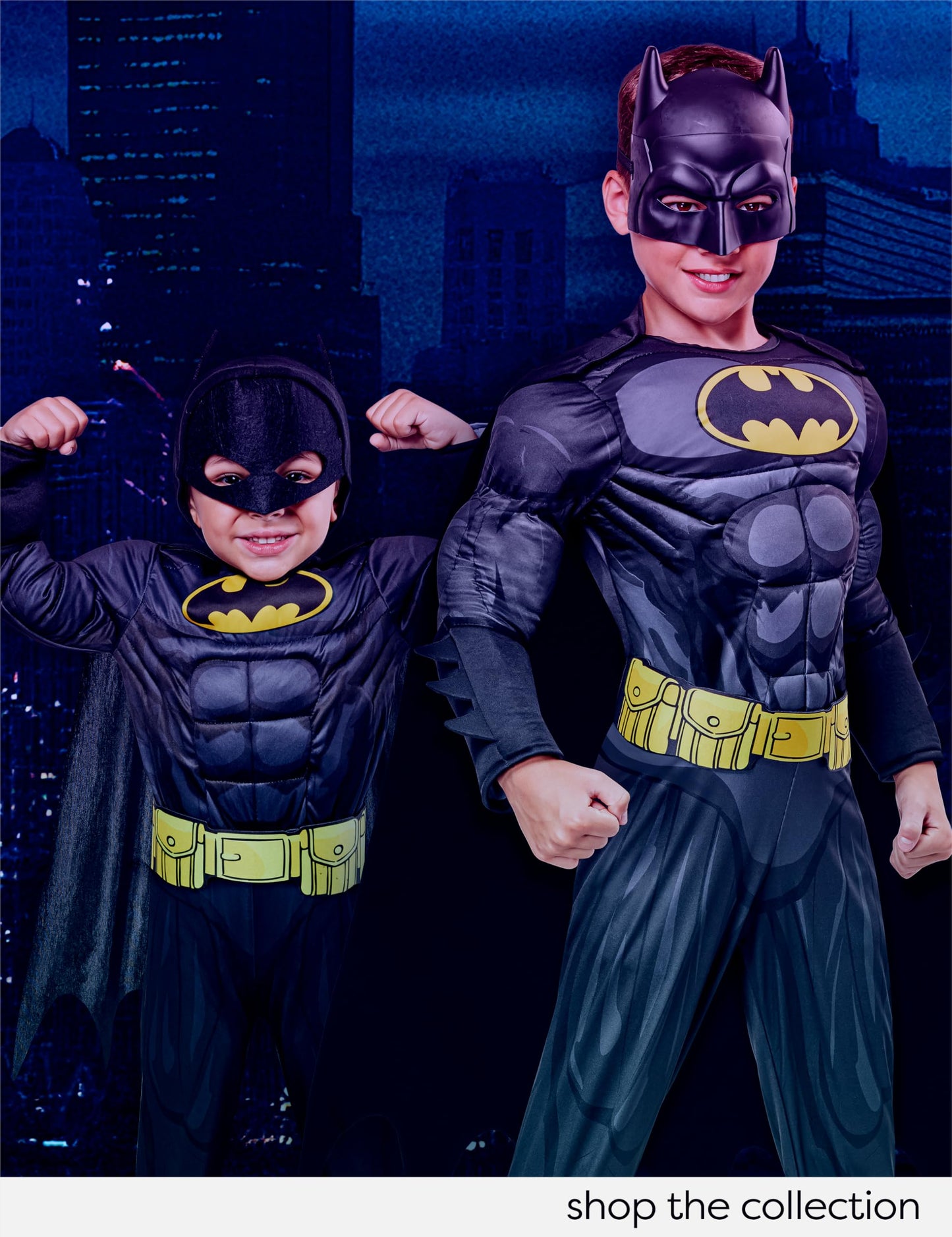 DC Comics Superheroes: Batman Costume for Kids by Rubies, Boy's XS