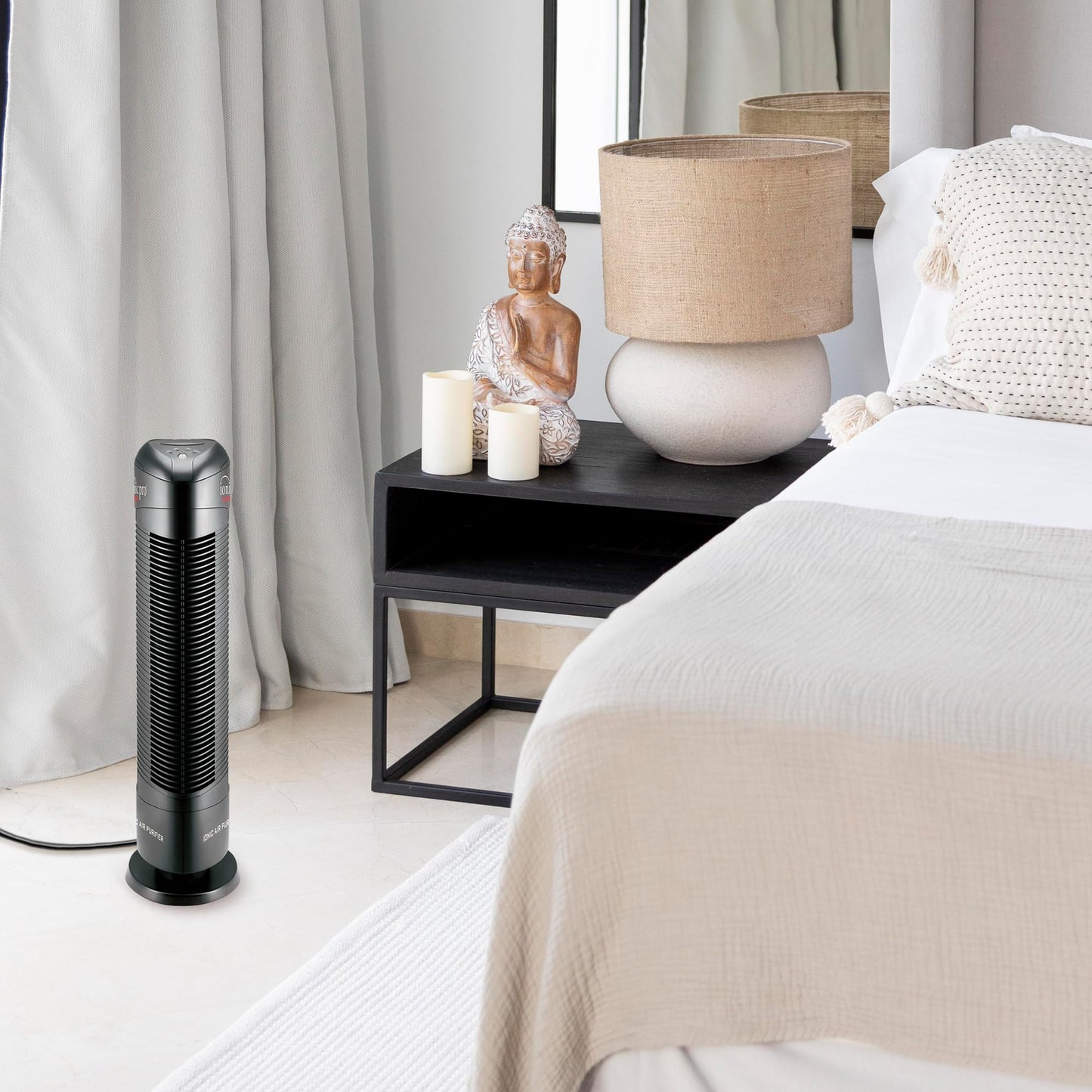 Ionic Pro Turbo (Ta550) Ionic Air Purifier Tower For Home, Quiet Ionic Filterless Design, Covers Up To 500 Sq. Ft., Removes Odor