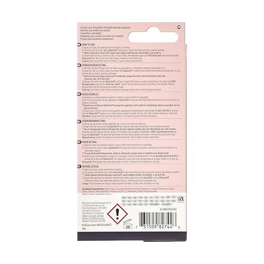 KISS Clear Lash GLUEliner, Felt-Tip Eyelash Adhesive, Clear Matte Finish, Foolproof Application, Easy Touch-Up, 0.02 Oz. (Pack of 2)