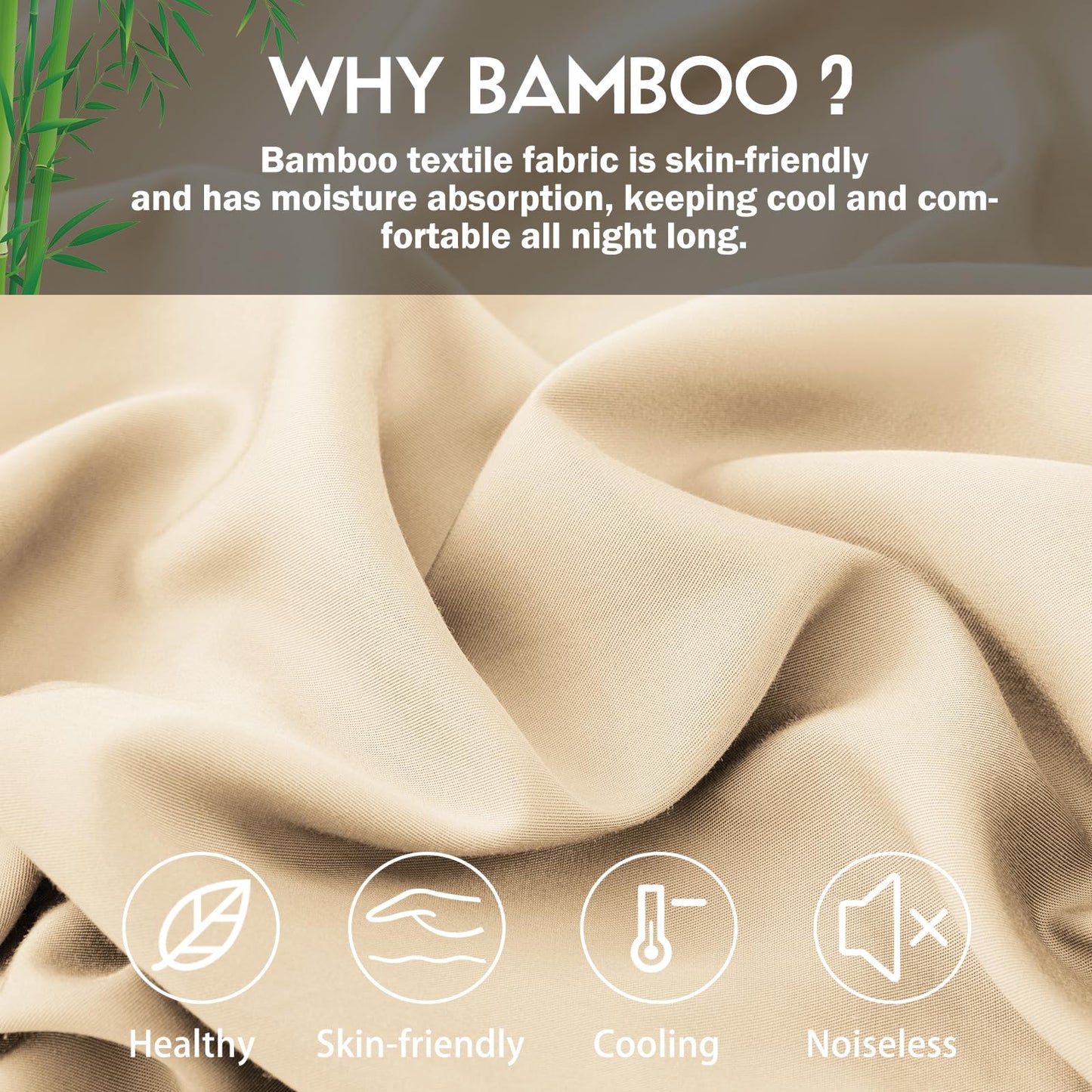 Curved Pillow Case Queen Size, Side Sleeper Pillow Cases Cover Cooling Rayon Derived from Bamboo with Zipper for hot Sleepers Hair and Skin, Breathable Silky Soft Pillowcase 1 Pack 20 * 30 Inches