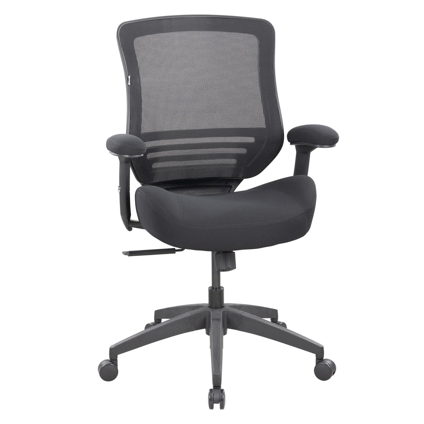 BOLISS Office Chair Mesh Ergonomic Super Soft Thick and Wide Cushion Computer Desk Chair Height Adjustable Arms and Lumbar Support Reduce Back Pain (Black)