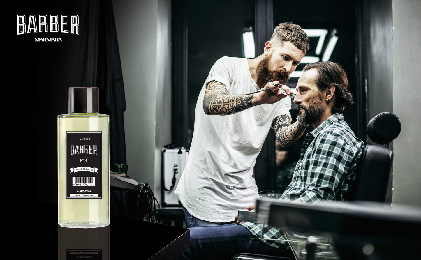 Marmara Barber Cologne - Best Choice of Modern Barbers and Traditional Shaving Fans Spray Bottle 8.5 fl oz. (250 ml, No4)