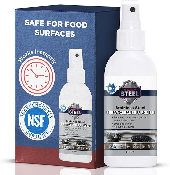 CLEAN MY STEEL Stainless Steel Cleaner 4 Fl Oz