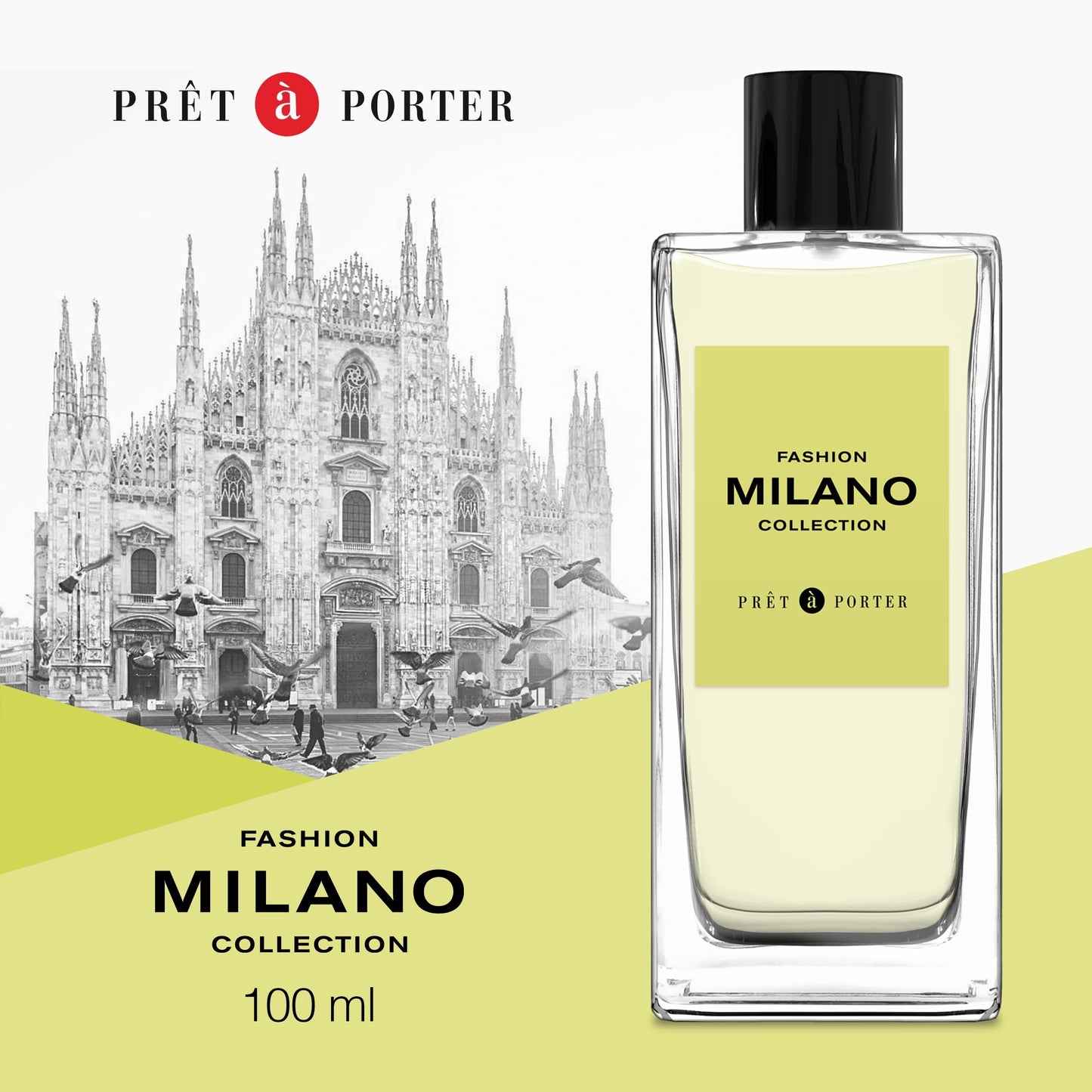 Pret à Porter City Collection Milan Eau de Parfum 3.4 fl oz (Pack of 1), Notes of Bergamot, Orange, and Vanilla, Women's Fragrance, Long Lasting, Everyday Fragrance, Travel Size