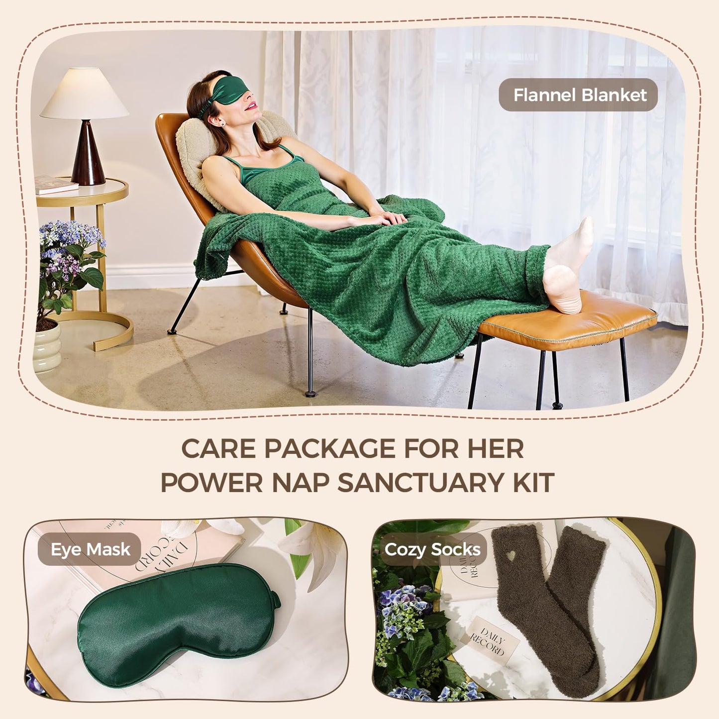 Self Care Gift Basket for Women Birthday Relaxing Spa Set Gifts with Luxury Flannel Blanket Sympathy Care Package Get Well Soon Thinking of You for Mom Wife Sister Best Friend Grandma