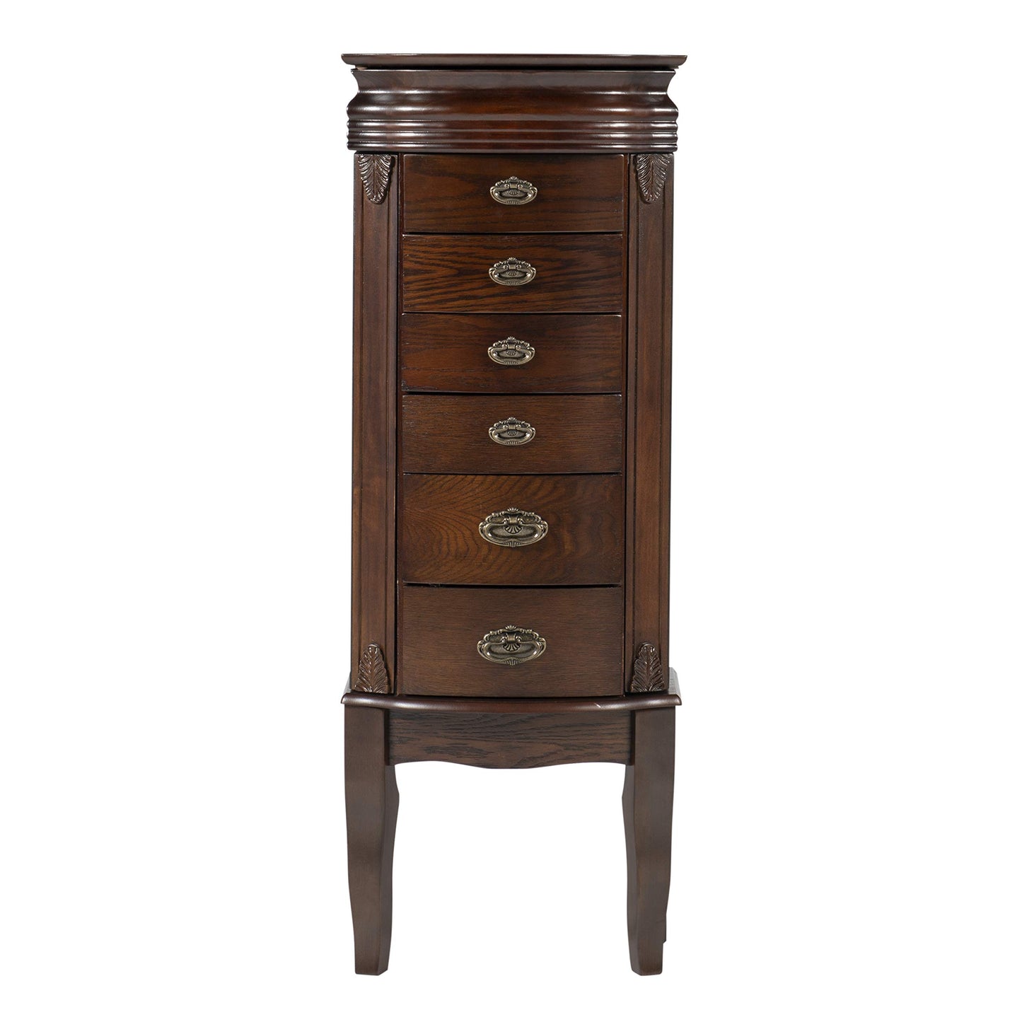 Powell Italian Influenced Transitional Espresso Jewelry Armoire,Brown